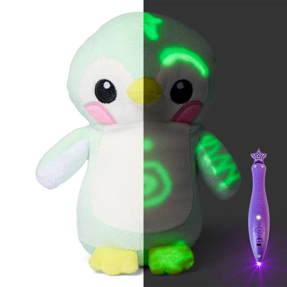 GlowBabies Glow-in-the-Dark Plush Toys with Magic Light Pen