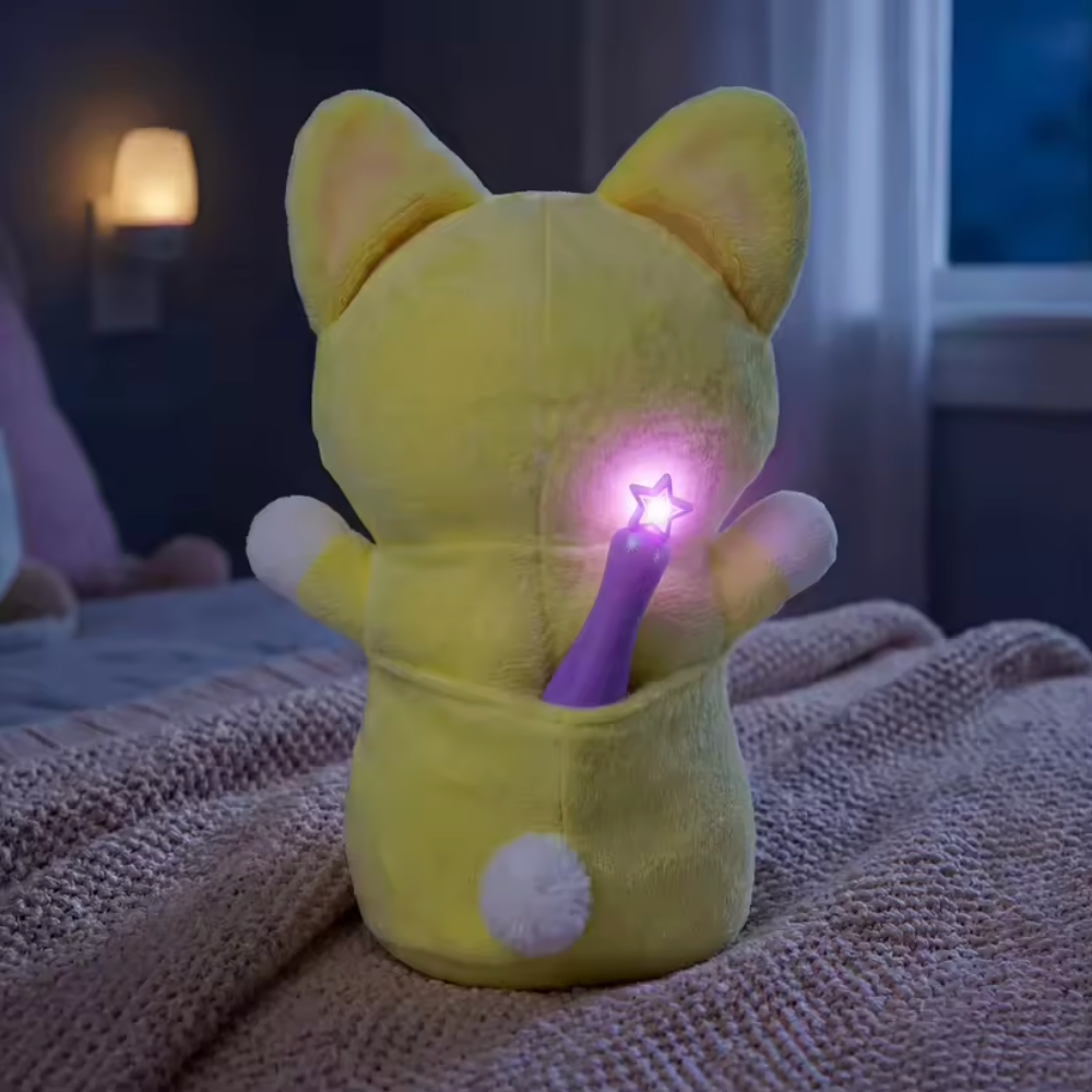 GlowBabies Glow-in-the-Dark Plush Toys with Magic Light Pen