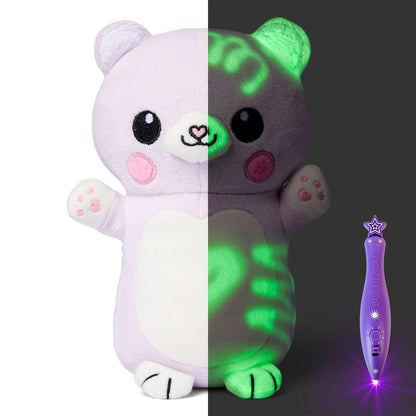 GlowBabies Glow-in-the-Dark Plush Toys with Magic Light Pen